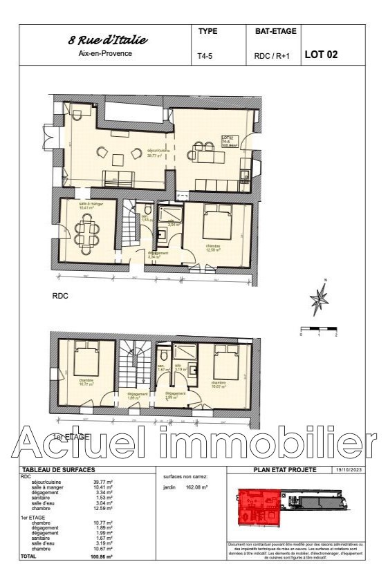 Vente Appartement à Aix-en-Provence 5 pièces