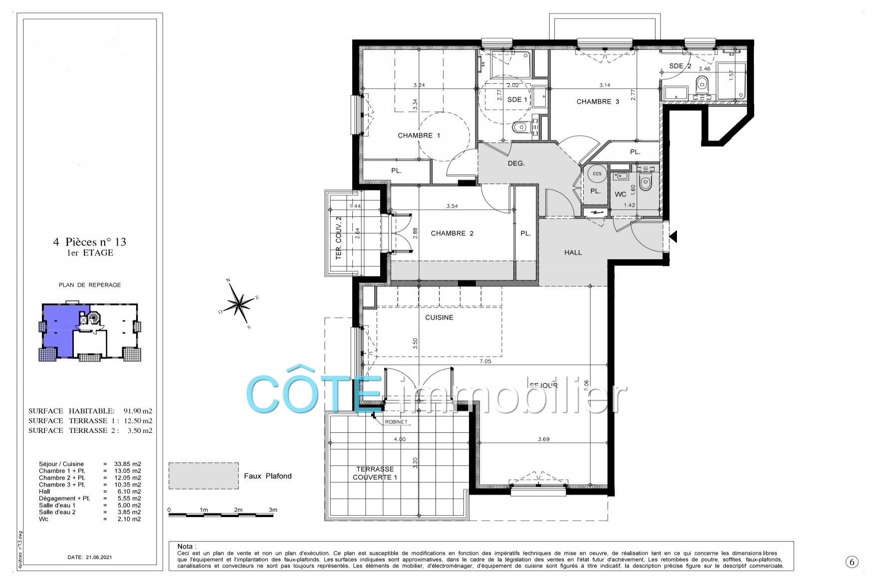 Vente Appartement à Antibes 4 pièces