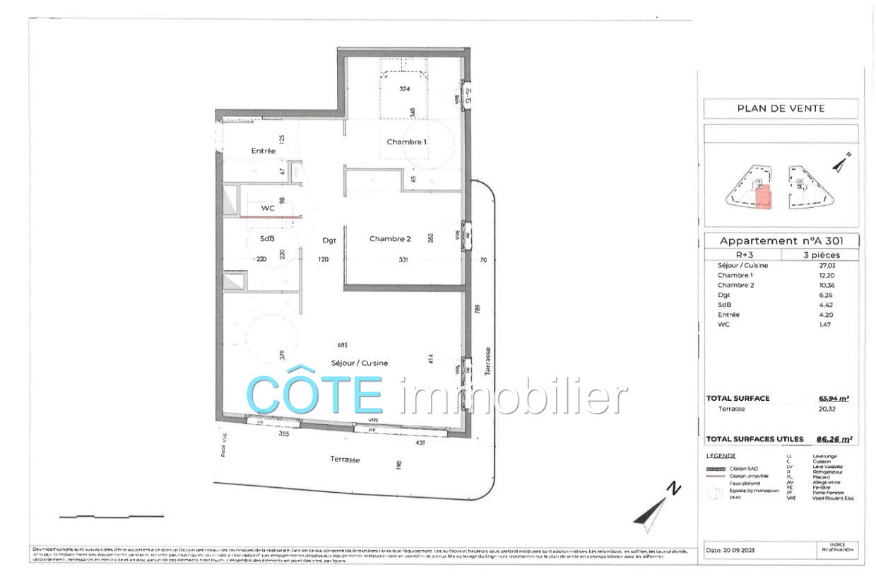 Vente Appartement à Antibes 3 pièces