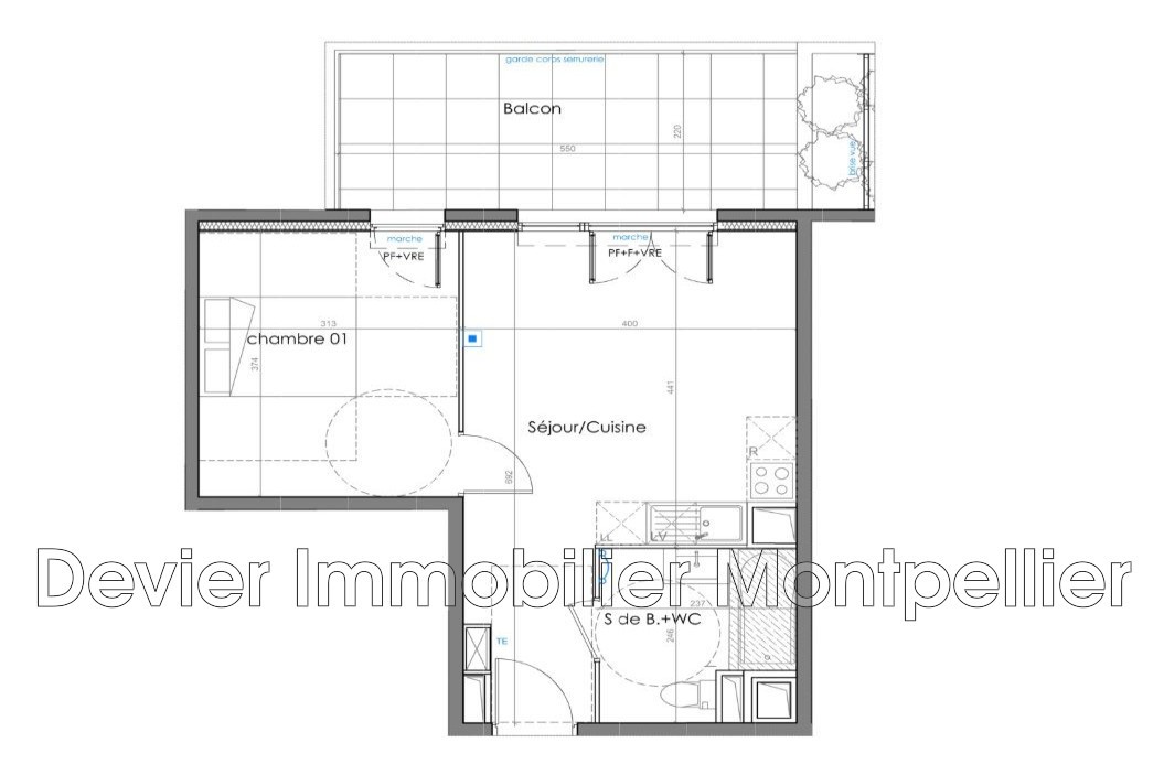 Vente Appartement à Montpellier 2 pièces