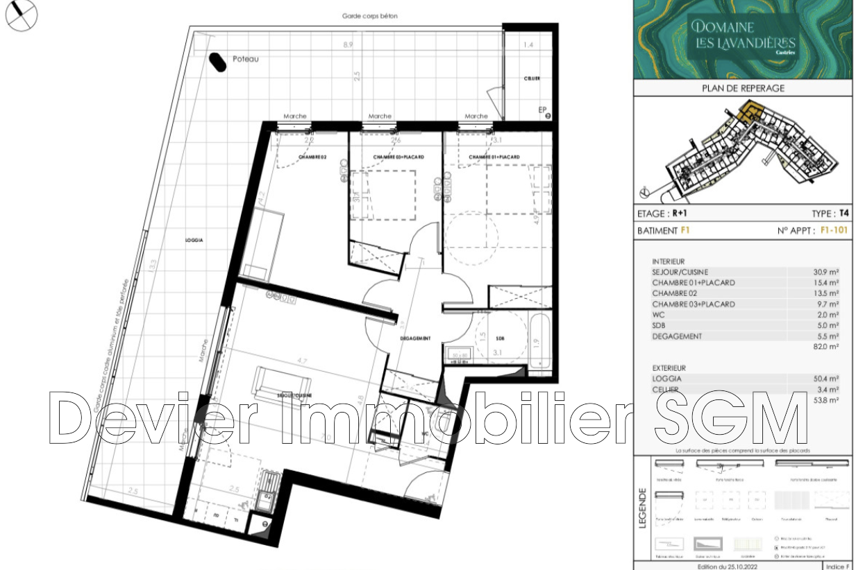 Vente Appartement à Castries 4 pièces