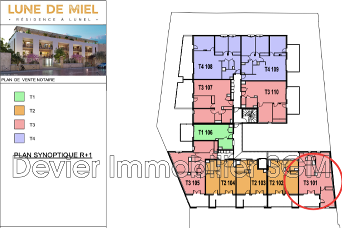 Vente Appartement à Lunel 3 pièces