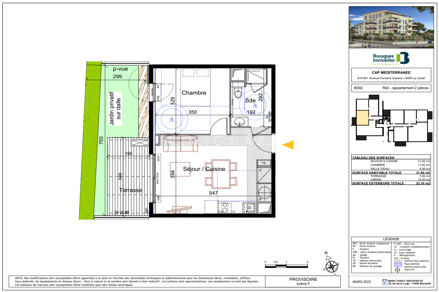 Vente Appartement à la Ciotat 2 pièces