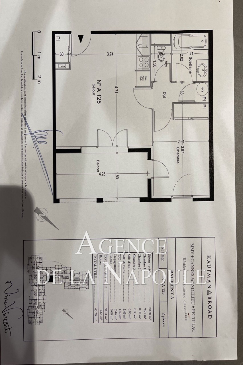 Vente Appartement à Mandelieu-la-Napoule 2 pièces