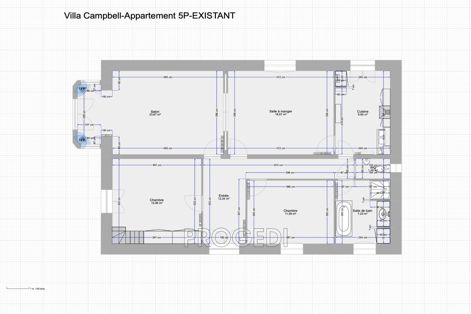 Vente Appartement à Beausoleil 5 pièces