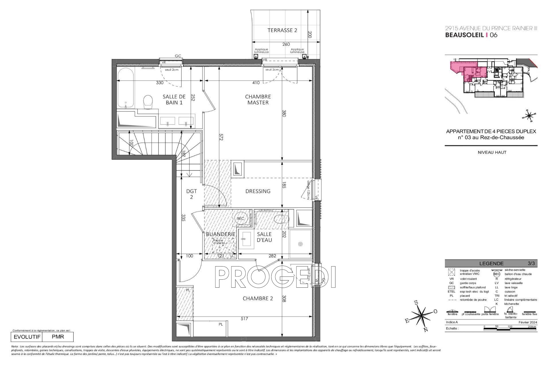 Vente Appartement à Beausoleil 4 pièces