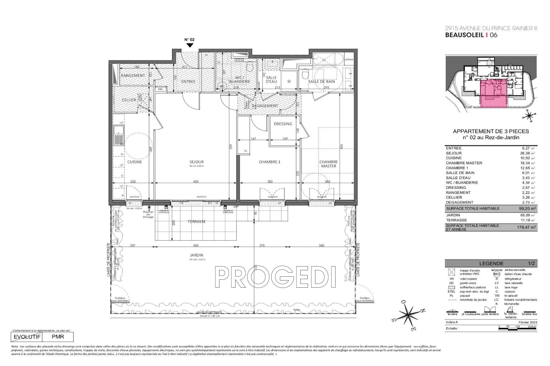 Vente Appartement à Beausoleil 4 pièces