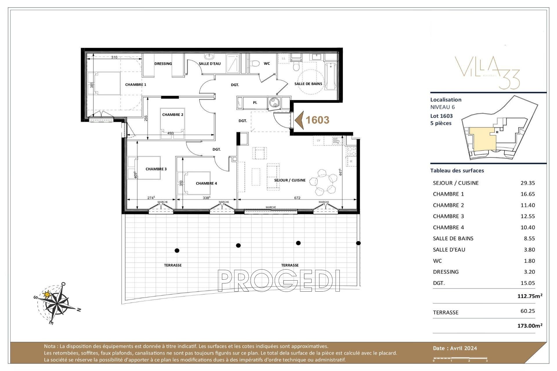 Vente Appartement à Beausoleil 5 pièces