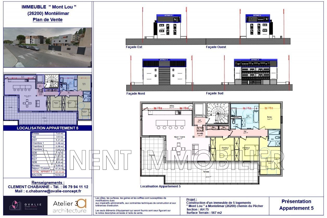 Vente Appartement à Montélimar 5 pièces