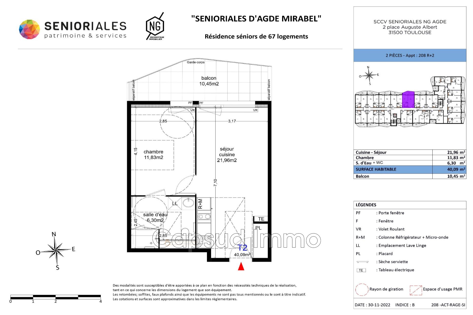 Vente Appartement à Agde 2 pièces