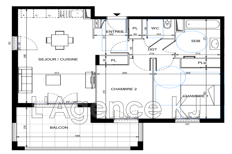 Vente Appartement à Vallauris 3 pièces