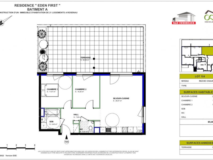 Vente Appartement à Rosenau 3 pièces