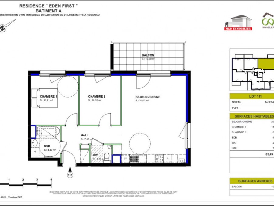 Vente Appartement à Rosenau 3 pièces