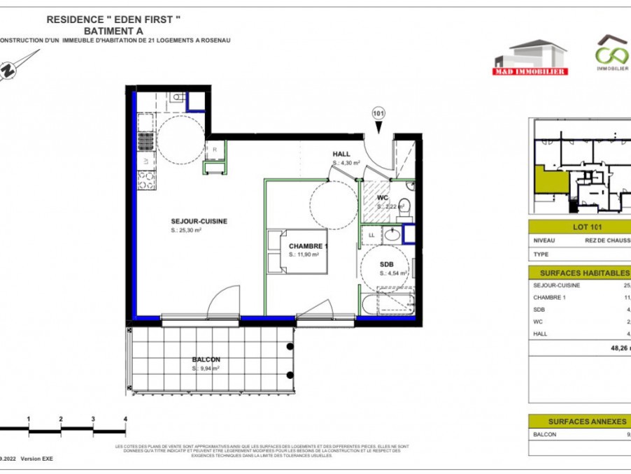 Vente Appartement à Rosenau 2 pièces