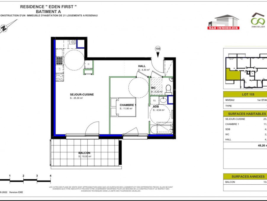 Vente Appartement à Rosenau 2 pièces