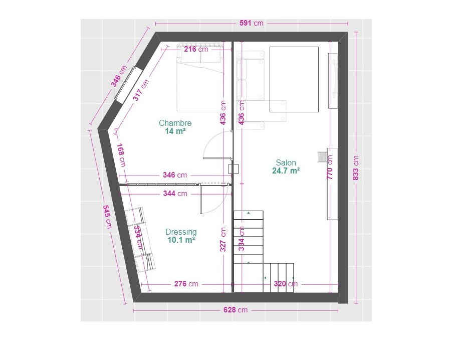 Vente Appartement à Bordeaux 3 pièces