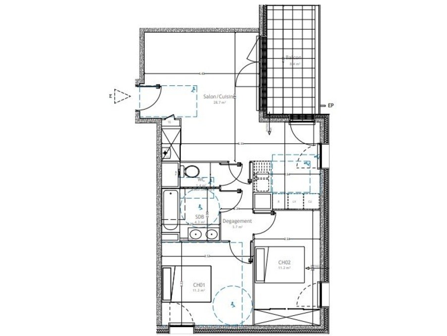 Vente Appartement à Lattes 3 pièces