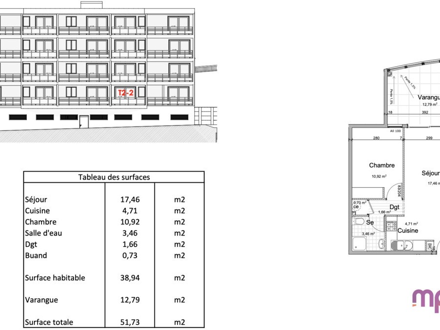 Vente Appartement à le Lamentin 2 pièces