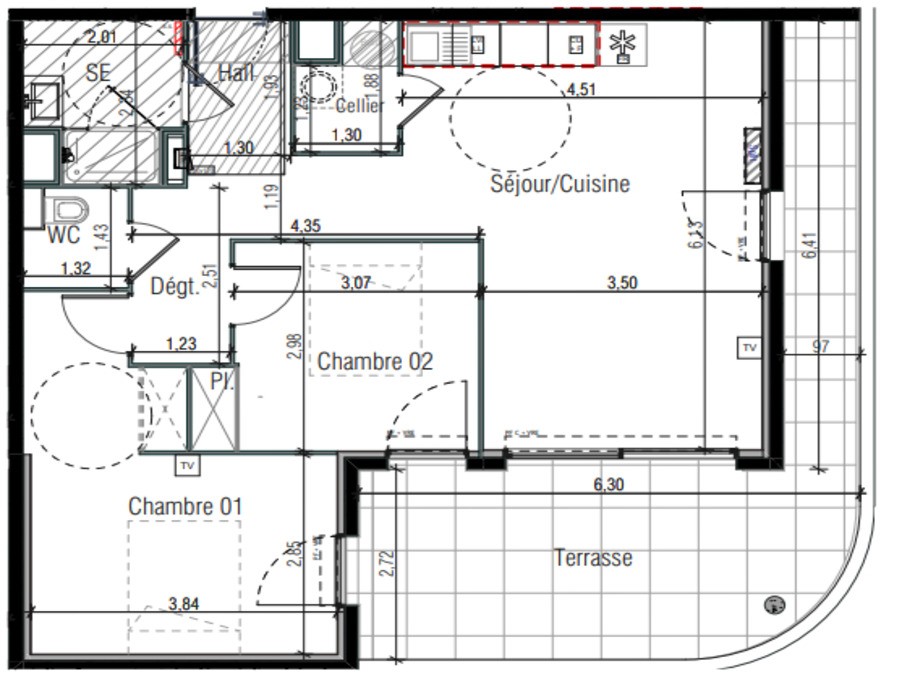 Vente Appartement à Béziers 3 pièces