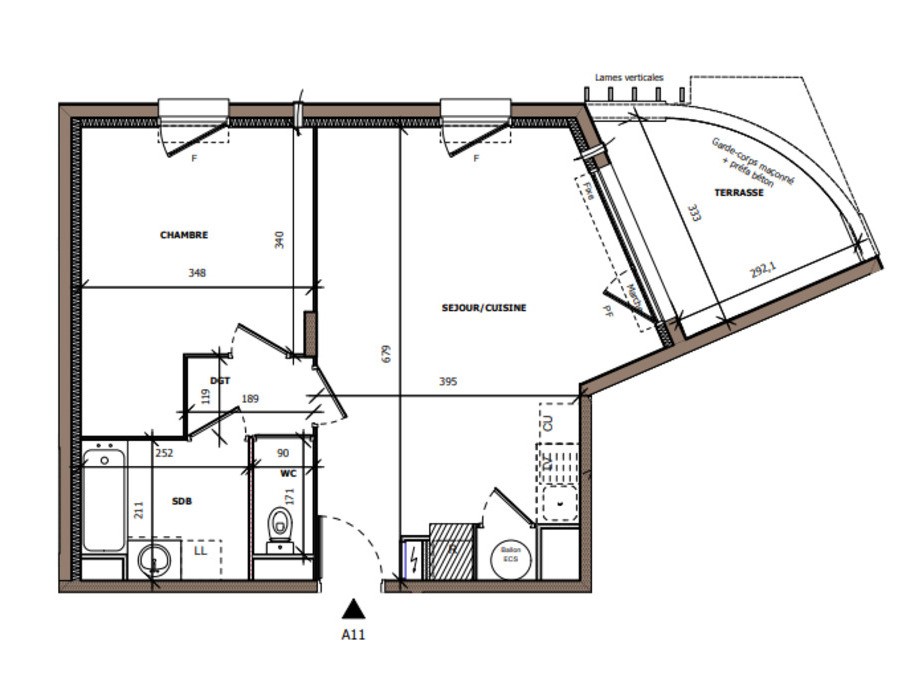 Vente Appartement à Béziers 2 pièces