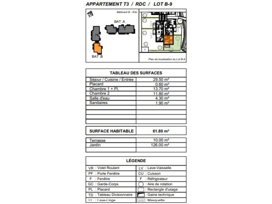 Vente Appartement à Garons 3 pièces