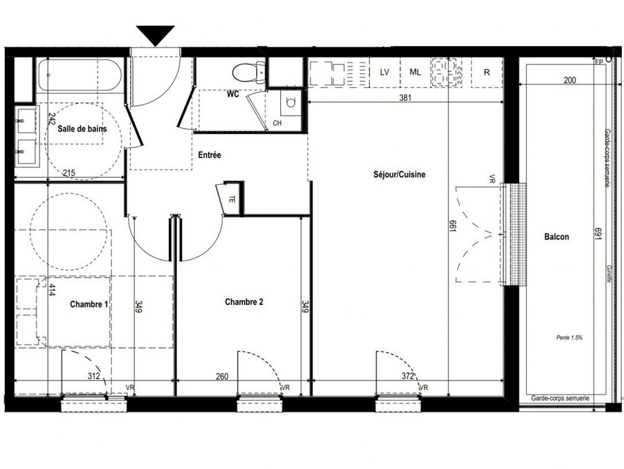 Vente Appartement à Rillieux-la-Pape 3 pièces