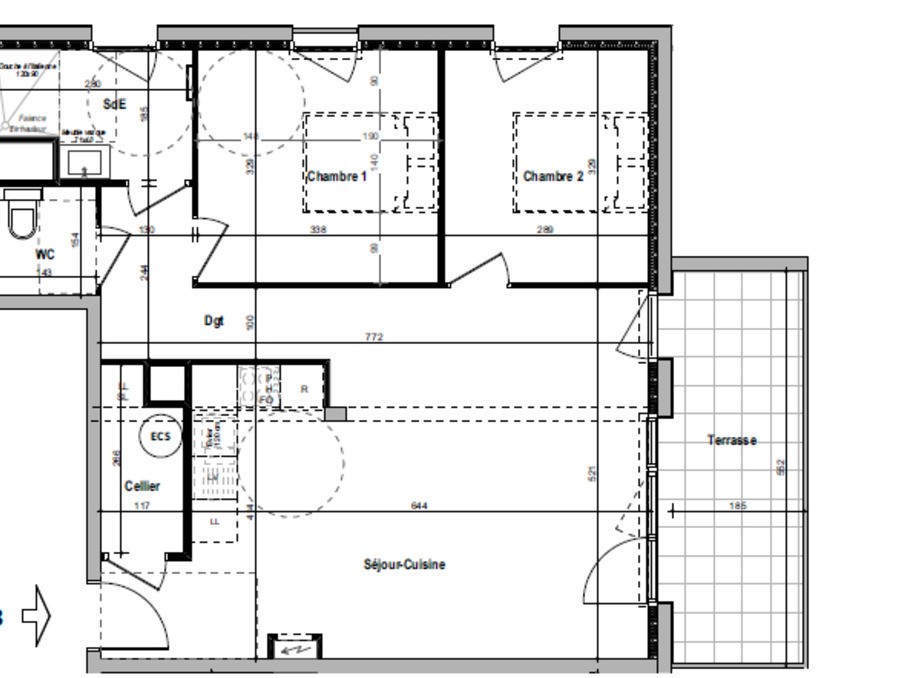 Vente Appartement à Mont-de-Marsan 3 pièces