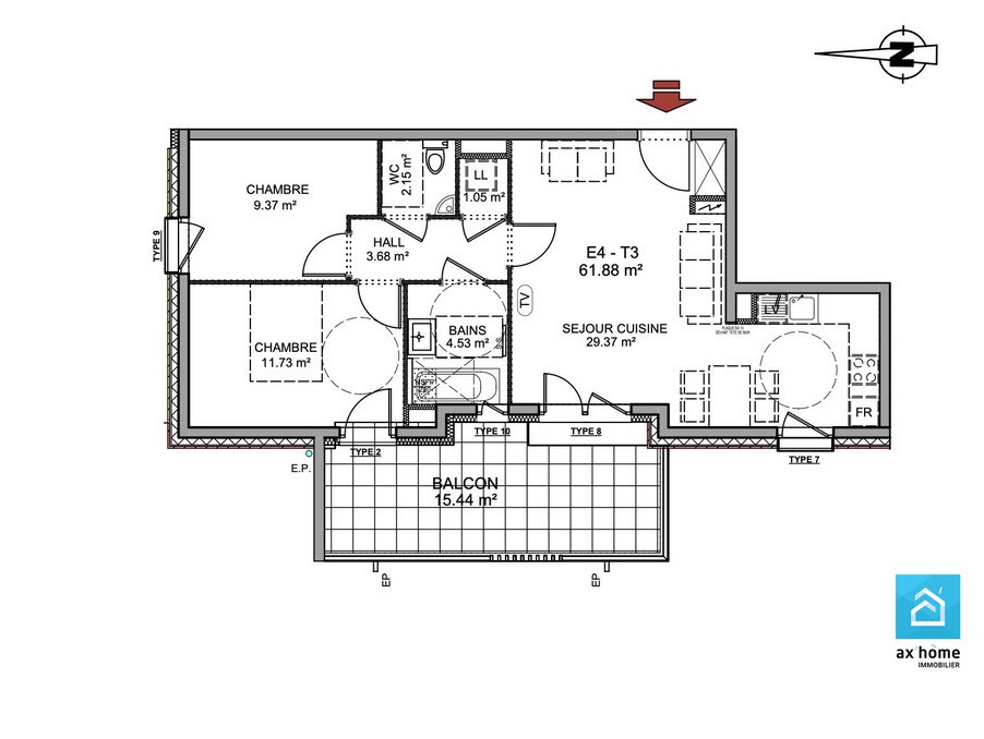 Neuf Appartement à Eckbolsheim 3 pièces