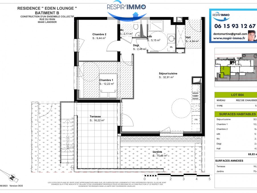 Vente Appartement à Landser 3 pièces