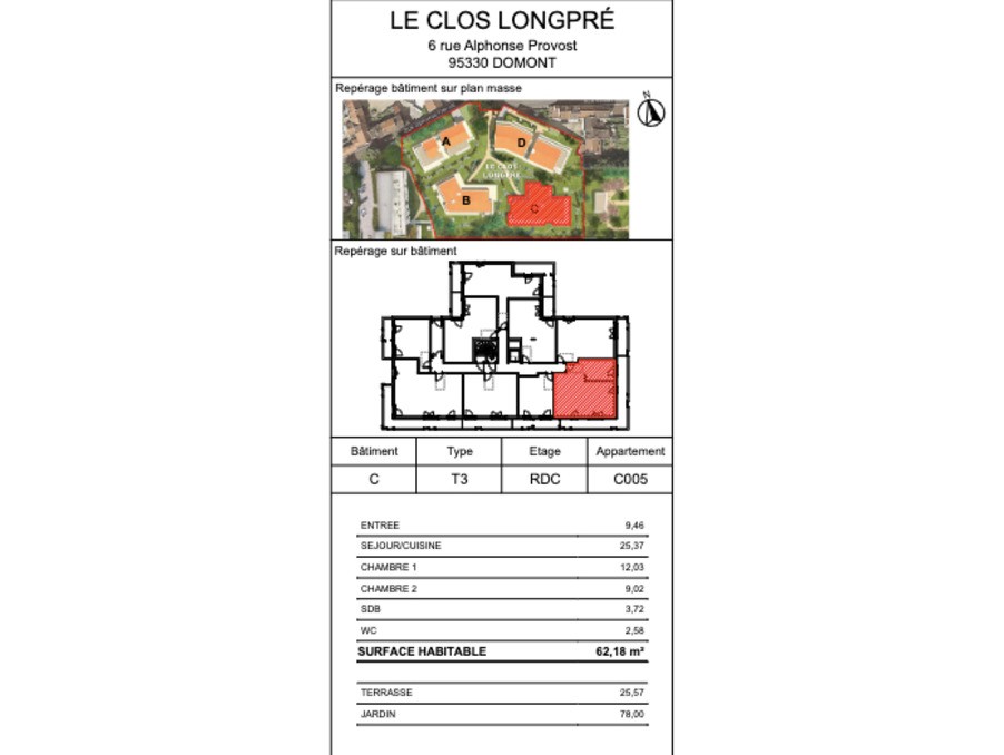 Vente Appartement à Domont 3 pièces