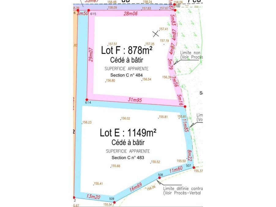 Vente Terrain à Saulnières 0 pièce