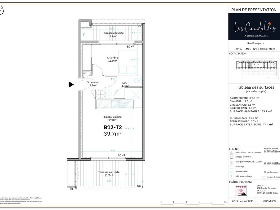 Vente Appartement à la Londe-les-Maures 2 pièces