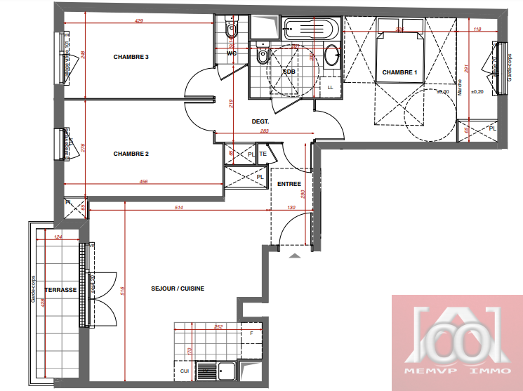 Vente Appartement à Cachan 4 pièces