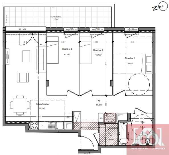 Vente Appartement à Montlhéry 4 pièces