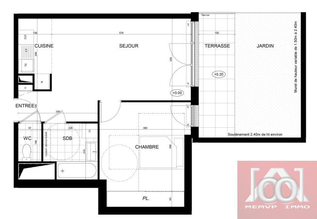 Vente Appartement à Brunoy 2 pièces