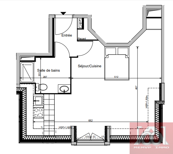 Vente Appartement à le Blanc-Mesnil 1 pièce