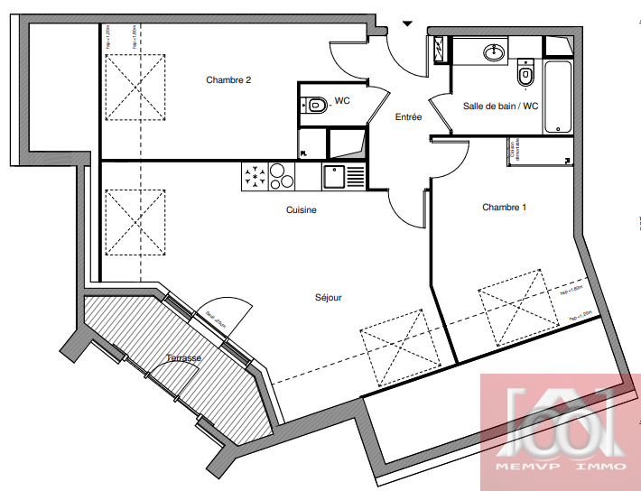 Vente Appartement à Chennevières-sur-Marne 3 pièces