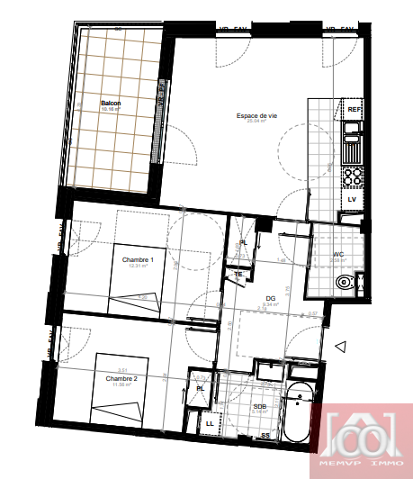 Vente Appartement à Saint-Cyr-l'École 3 pièces