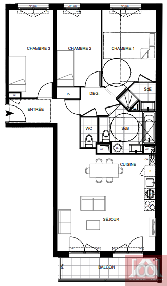 Vente Appartement à Chennevières-sur-Marne 4 pièces