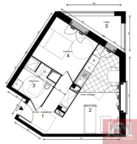 Vente Appartement à Massy 2 pièces