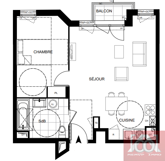 Vente Appartement à Chennevières-sur-Marne 2 pièces