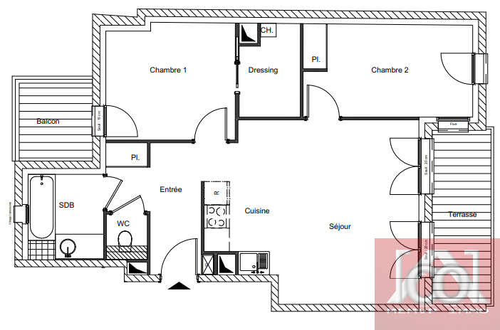 Vente Appartement à Paris Ménilmontant 20e arrondissement 3 pièces