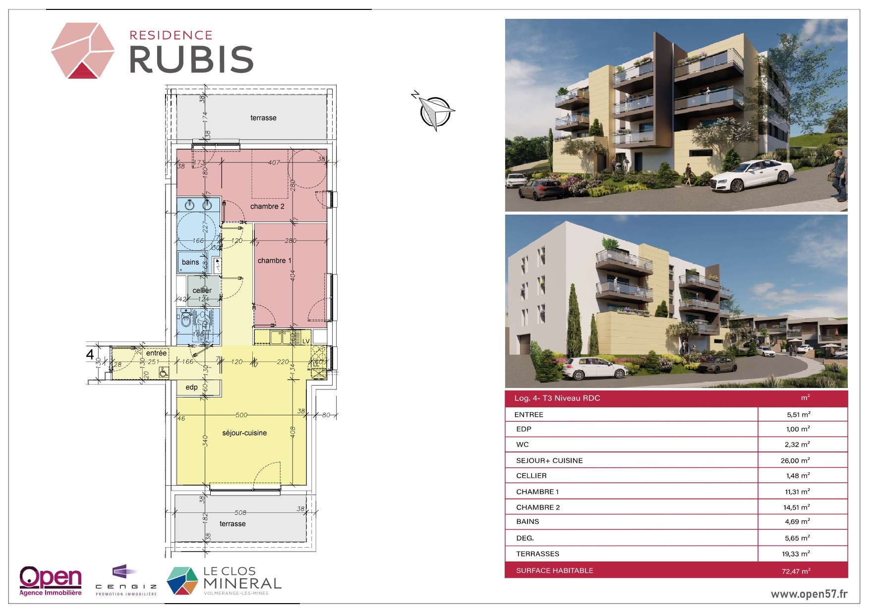 Vente Appartement à Volmerange-les-Mines 3 pièces