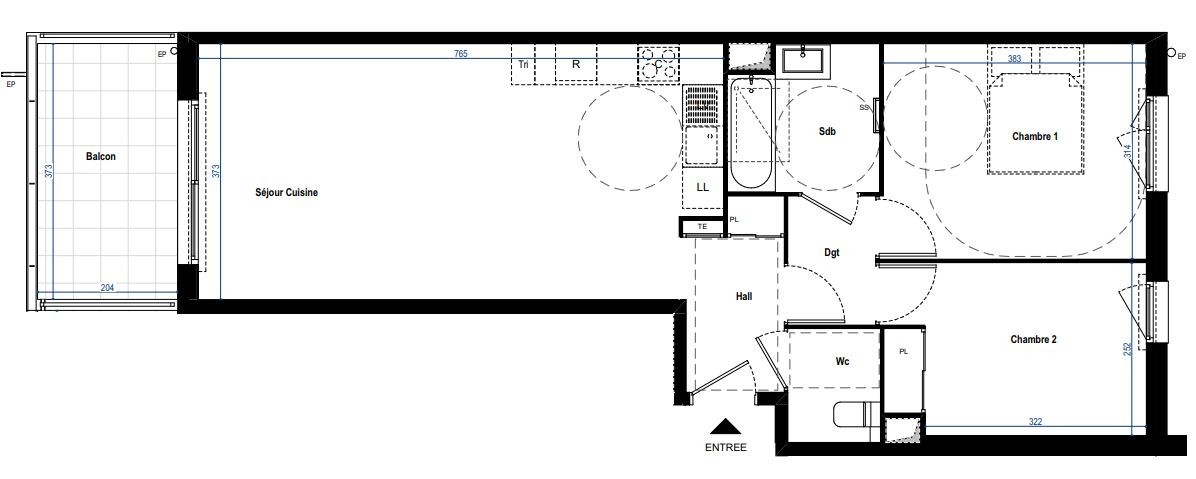 Vente Appartement à le Cannet 3 pièces