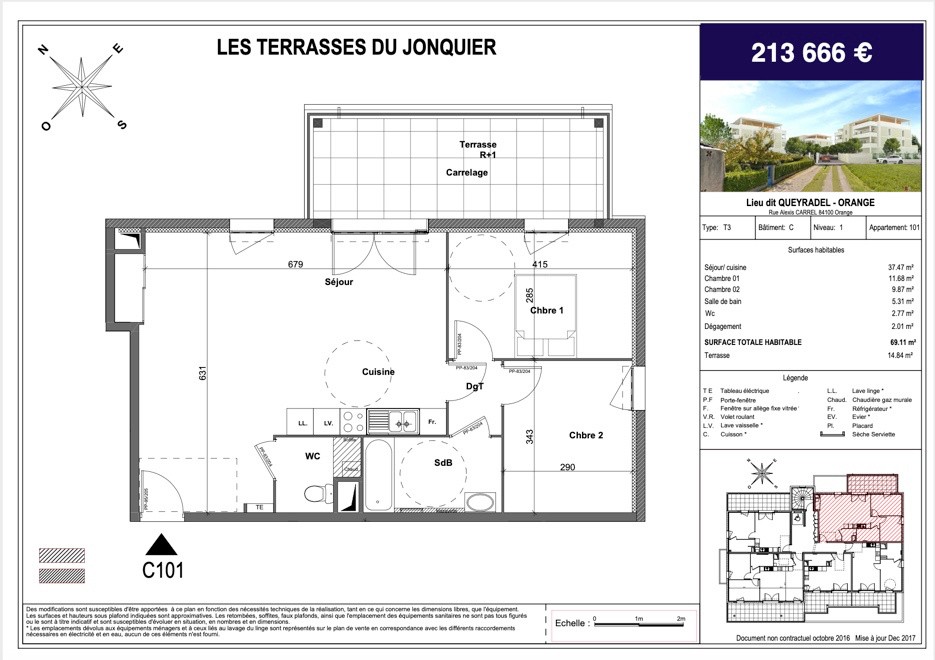 Vente Appartement à Orange 3 pièces