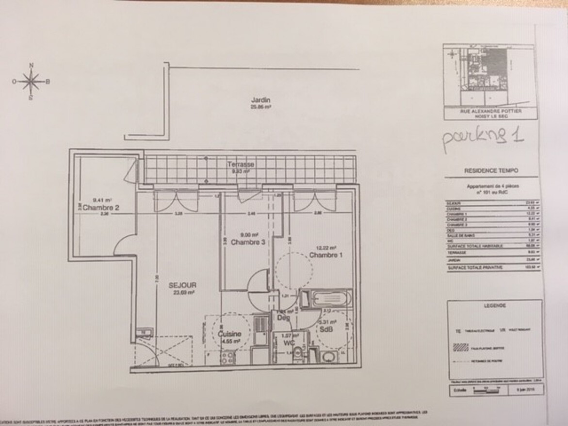 Vente Appartement à Noisy-le-Sec 4 pièces