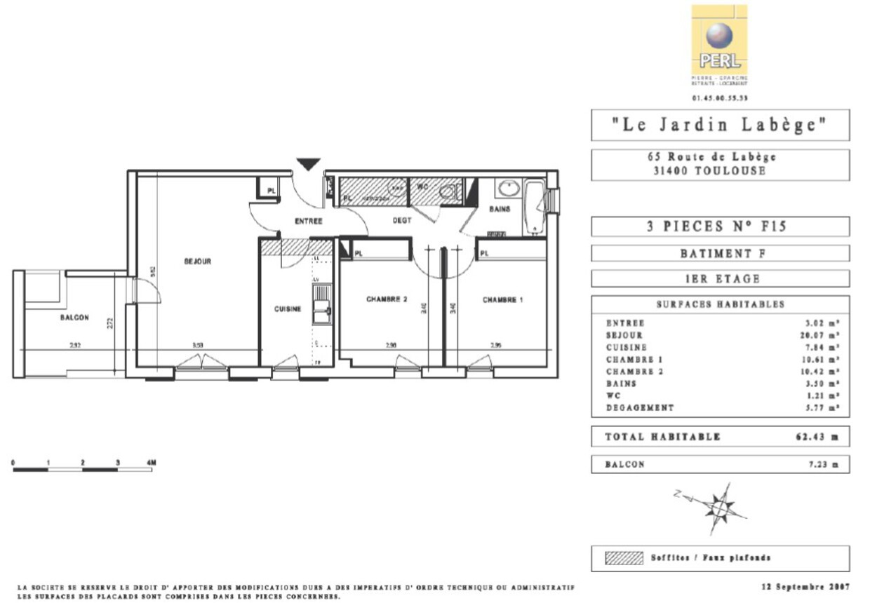 Vente Appartement à Toulouse 3 pièces