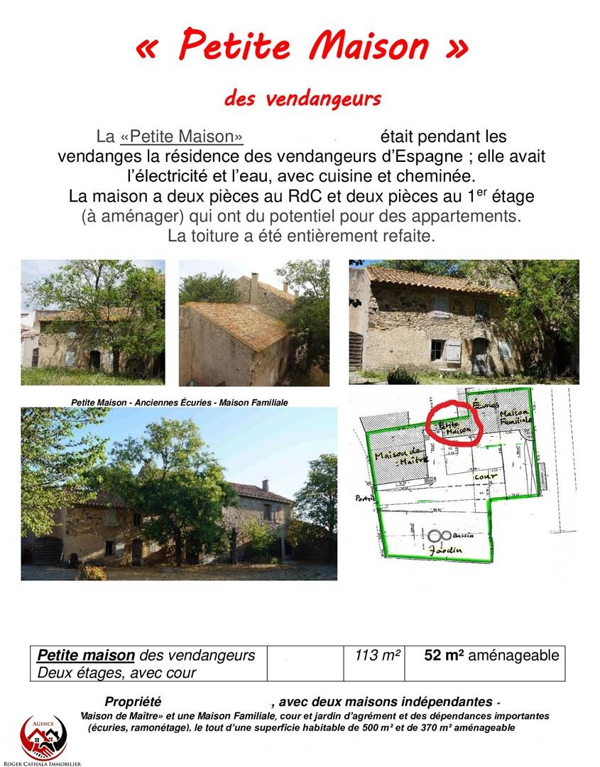 Vente Maison à Ventenac-en-Minervois 20 pièces