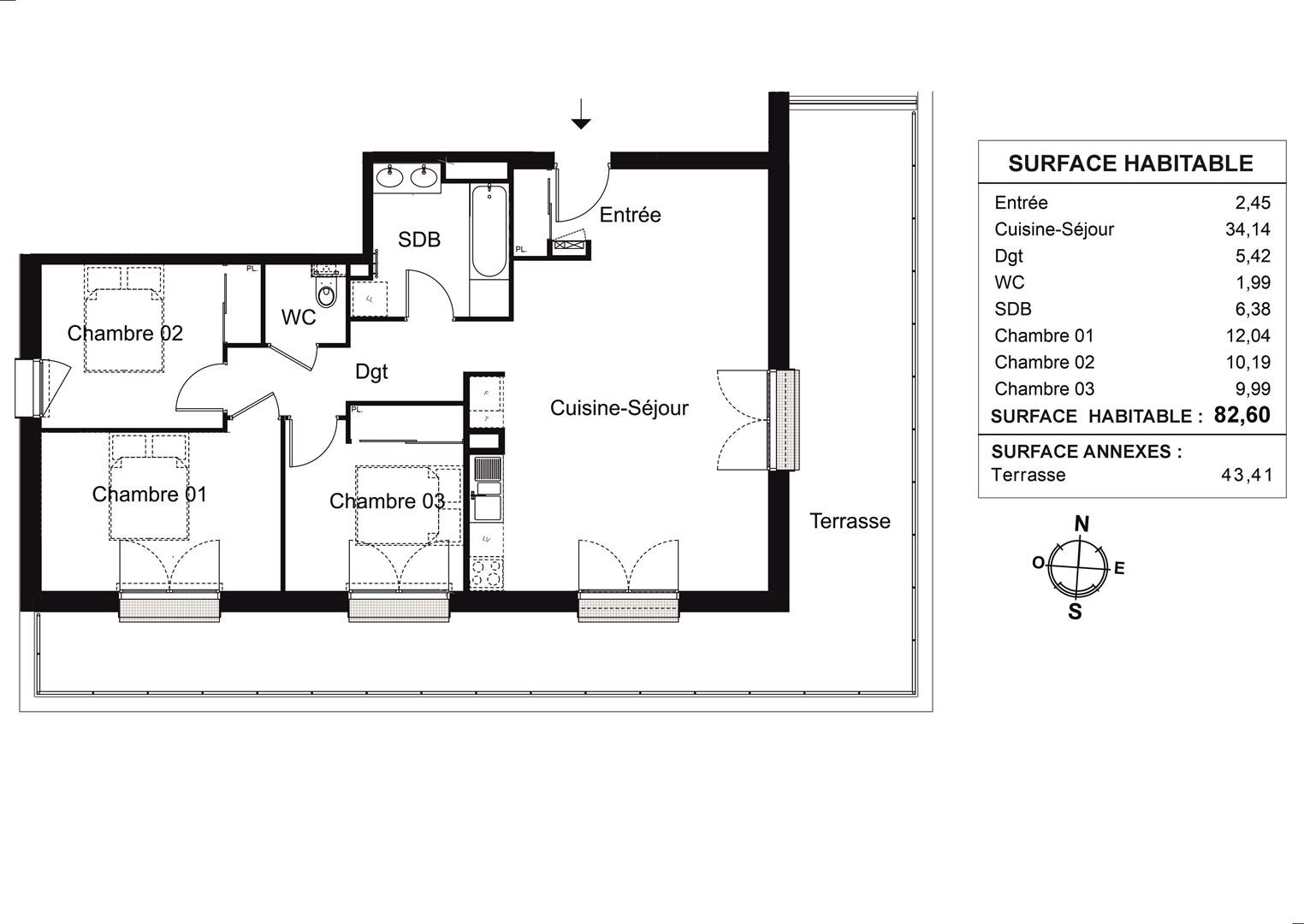 Vente Appartement à Gradignan 4 pièces