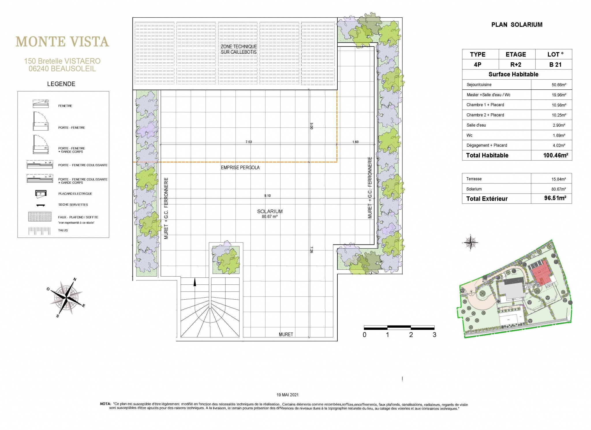 Vente Appartement à Beausoleil 4 pièces